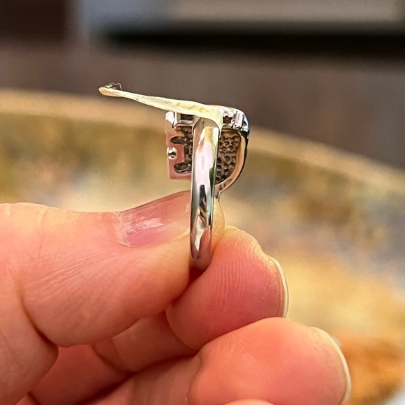 Sterling ☀️Animal ring New size 6 Sterling Silver Elephant ring nwt - Picture 6 of 7